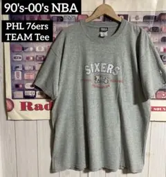 90s-00s NBAフィラデルフィア76ersシクサーズTEAM TシャツXL