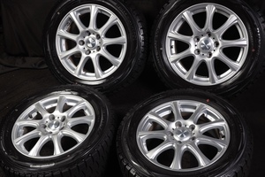 ★バリ山 205/60R16 国産DUNLOP 2019年製 スタッドレス SAIイプサムノアプリウスαヴォクシーステップワゴンジュークアクセラビアンテ等