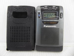 ★☆Panasonic FM/AMポケットラジオ RF-HS90 日本製 動作品 オマケ新品電池付き☆★