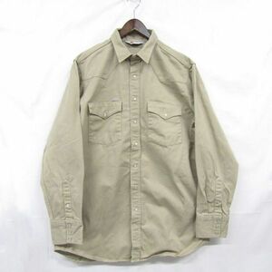 サイズ XL~ carhartt rugged outdoor wear 長袖 ウエスタン シャツ ワークシャツ カーキー カーハート 古着 ビンテージ 3O0606