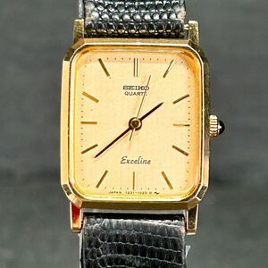 1970年代製 SEIKO セイコー EXCELINE エクセリーヌ 1221-5720 腕時計 クオーツ アナログ ゴールド ヴィンテージ 亀戸製 ステンレススチール