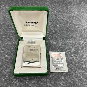 ZIPPO Zippo ジッポー LIMITED EDITION リミテッド エディション 1996年製 限定1000個 NO.0937 シルバー 10ミクロン 発火確認済 箱付！