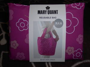 ☆新品・未使用品　マリークワント　MARY QUANT　エコバッグ　マイバッグ　トートバッグ　ハンドバッグ　デイジー　ピンク　大☆