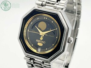 AK0604671　▽ 1円～！ SEIKO 5 セイコーファイブ 6347-5000 ムーンフェイズ 自動巻き AT デイト アナログ 純正ベルト 腕時計 中古