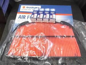 GSX1300R ハヤブサ(2014～2017)(GX72B,国内) 純正エアフィルター＆純正指定プラグ(CR8EIA-9) 　新品