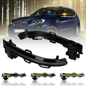 POPMOTORZ BMW X3 F25 X4 F26 X5 F15 X6 F16汎用 LED バックミラーランプ サイドマーカー シーケンシャルウインカー