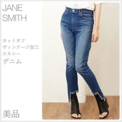 美品 カットオフヴィンテージ加工スキニーデニム JANE SMITH (1955