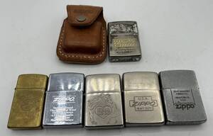 ＃17024　ZIPPO ライター　まとめ　Zippo　スリム　オイルライター喫煙グッズ　喫煙具　着火未確認　6点　