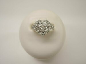 【新品磨き済】Pt900 指輪 ダイヤ1.00ct プラチナ ハート リング 14号 ジュエリー アクセサリー Diamond NB