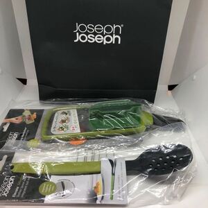 ◆エコバッグ付◆ Joseph Joseph 【ジョセフジョセフ 安全スライサー＆エレベートシリコン 穴あき調理スプーン】グリーン◆ＯＸＯ出品中！