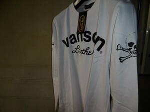 VANSON JACKROSE ロンＴ　白 　Sサイズ