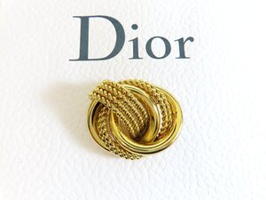 ◆超美品◆Christian Dior クリスチャン・ディオール◆ブローチ◆ゴールド金具◆ヴィンテージ◆アクセサリー◆装飾品◆ツイスト◆A9543