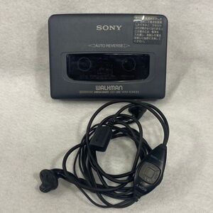 Q214-S2 ◎ SONY ソニー WM-EX633 WALKMAN ウォークマン カセットプレーヤー ブラック系 オーディオ機器 音響機器 イヤホン付き 1057188