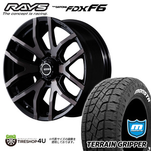 4本セット RAYS レイズ デイトナ FDX F6 17x8J 6/139.7+20 KZクリア MONSTA モンスタ テレーングリッパー A/T 285/70R17 WL FJクルーザー