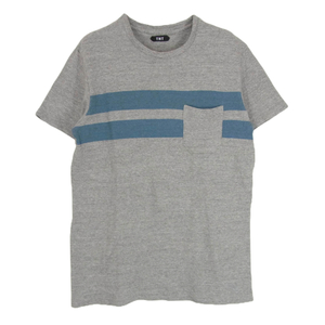 TMT ティーエムティー TCS-S1712 S/SL RAFI CRAPE WEAVE TEE 半袖 Tシャツ カットソー グレー系 L【中古】