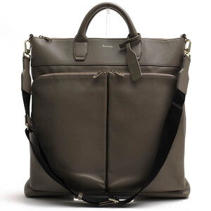 Paul Smith ポールスミス トートバッグ PSN893 牛革 ヘルメットバッグ 2WAY ショルダーバッグ ミリタリー