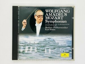 即決CD モーツァルト 交響曲第19番 第21番 ベーム ベルリン・フィルハーモニーMOZART BOHM POCG-3368 Y43