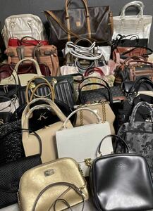 ブランド入り　GUCCI グッチ　MICHAEL KORS キタムラ等　中古　美品　新品　ハンドバッグ　35点以上　卸　大量　まとめ売り　