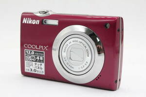 【返品保証】 ニコン Nikon Coolpix S4000 ルビーレッド 4x コンパクトデジタルカメラ v4380