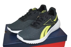 リーボック Reebok スニーカー ライト 3 グレー 黄色 ランニング ワークアウト ジム メンズ シューズ 軽量 ジョギング US8.5（26.5cm）