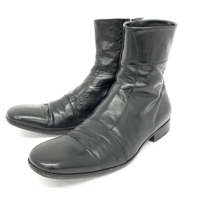 ◆PREMIATA プレミアータ ブーツ 7◆ ブラック レザー サイドジップ メンズ 靴 シューズ boots ワークブーツ
