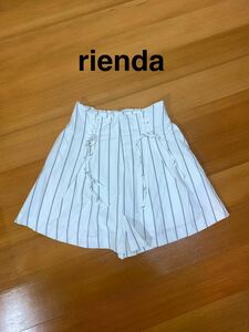 美品　rienda リエンダ　レディース　ショートパンツ キュロット スカート　紐