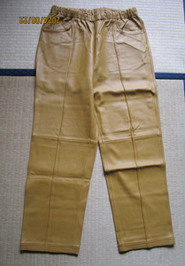 WESTOVERALLS LEATHER TRACK PANTS ウエストオーバーオール　レザートラックパンツサイズ：F