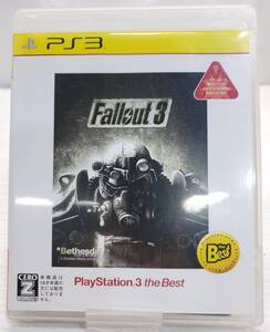 §　A49070　【動作未確認】　PS3　プレイステーション3　Fallout3 The best　フォールアウト　Bethesda SOFTWORKS　中古品