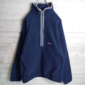 patagonia シンチラ フリース ボア レトロ ロゴ パタゴニア Sサイズ ハーフジップ