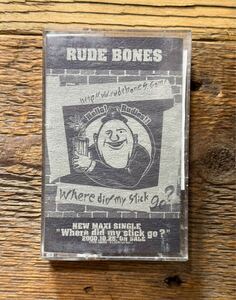 【送料無料】 非売品 RUDE BONES Where did my stick go? プロモ盤 カセットテープ ステッカー付 / ルードボーンズ PROMO スカコア SKA