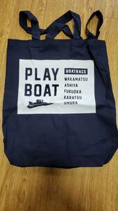 ★非売品 BOATRACE PLAYBOAT ボートレース エコバッグ（紺)★若松・芦屋・福岡・唐津・大村 競艇 2020