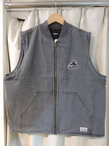 X-LARGE XLARGE エクストララージ OLD OG DENIM VEST ベスト ブラック XL 公式HP 完売 人気商品　再値下げしました！