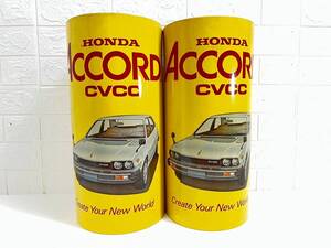  11-21-12 昭和レトロ 旧車 スーパーカー ゴミ箱 ACCORD CVCC HONDA ホンダ アコード ダストボックス 2個セット まとめ