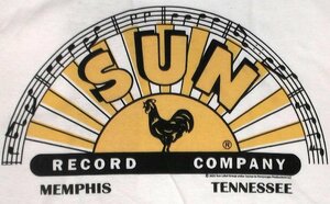 ★サン レコード Tシャツ 白 Sun Record LOGO WITH OFFSET COLOR - XL 正規品 elvis presley 50s rockabilly