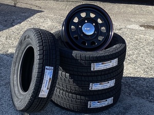 NV350キャラバン daytona‘s デイトナ 2024年製 ハンコックRW06 195/80R15 107/105L スタッドレスタイヤホイール4本SET