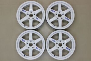 RAYS VOLKRACING TE37 17インチ 7.5J +40 114.3 5穴 4本 ガリ傷あり 使用感あり 2003年 レイズ ボルクレーシング 鍛造 FORGED 当時物 中古