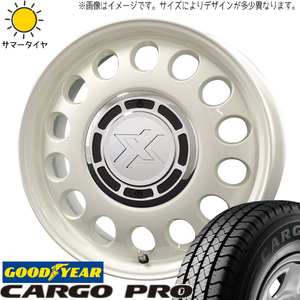 145/80R12 サマータイヤホイールセット ハイゼットジャンボ etc (GOODYEAR CRAGOPRO & XBLOOD STEELE 4穴 100)