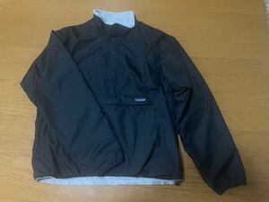 patagonia パタゴニア　90s USA製　グリセード プルオーバージャケット リバーシブル　黒　グレー　M