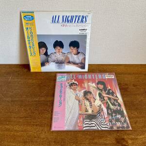 オールナイターズ　LP レコード　見本盤　2点セット　/ 帯付き　サンプル　特典付き　カレンダー　オールナイトフジ　希少