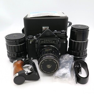 1円〜 PENTAX ペンタックス 67 中判フィルムカメラ TAKUMAR レンズ2点 他 ケース付 動作未確認 現状品 y339-3294106【Y商品】