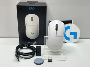 01w3159 logicool ロジクールG Pro X Superlight ワイヤレスゲーミングマウス ホワイト G-PPD-003WL-WH 動作確認済み 中古品