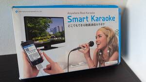 ●動作確認済　現状品●スマートカラオケ　スマカラ　動画通信カラオケ　smart karaoke マイク ２本 ipad iphone ipod