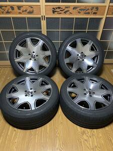 245/45r19 Dunlop Enasave RV505 アルミホイールセット　４本　2019年　５穴　114.3 １９インチ