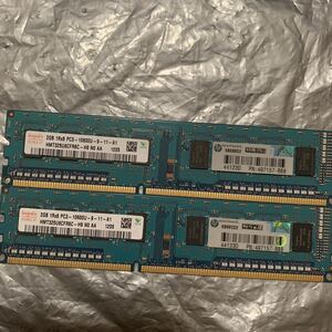 HYNIX 1RX8 PC3-10600U 2GB 2枚　デスクトップ用 メモリ