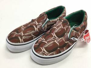 VANS Kids スリッポン アメフト ボール柄 19～20cm? アメリカ企画限定!! キッズ バンズ SLIPON