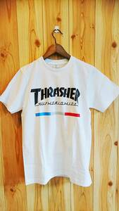 スラッシャー（THRASHER）・スケーター系Ｔシャツ・新品・入荷・Ｍサイズ・白・激安超特価・4