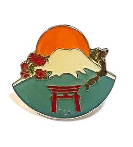 即決！★【ピンバッジ】★富士山と鳥居（TLK）★【PINS】 未使用★駐留米軍