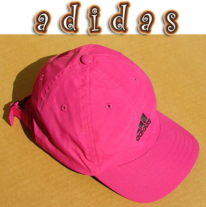 即決■adidas■ダークピンクサファイアの争点cap■■古着