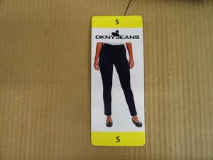 H-048 新品 DKNY JEANS ダナキャランニューヨーク レディース ポンテストレッチパンツ【S】ネイビー