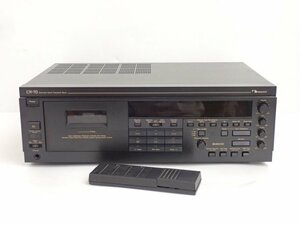 【整備品・録再可】 Nakamichi ディスクリート3ヘッドシングルカセットデッキ CR-70 ナカミチ リモコン付き ∩ 70024-7